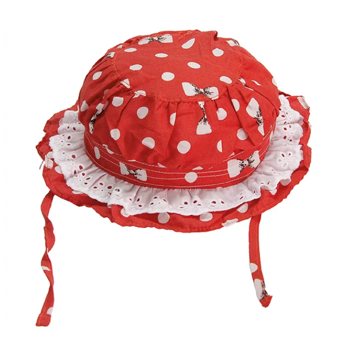 Kız Çocuk Puanlı Bermuda Şapka 6078