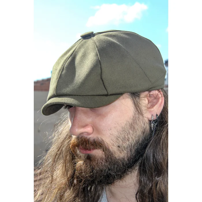 Haki Erkek Peaky Blinders İngiliz Kasket 7440