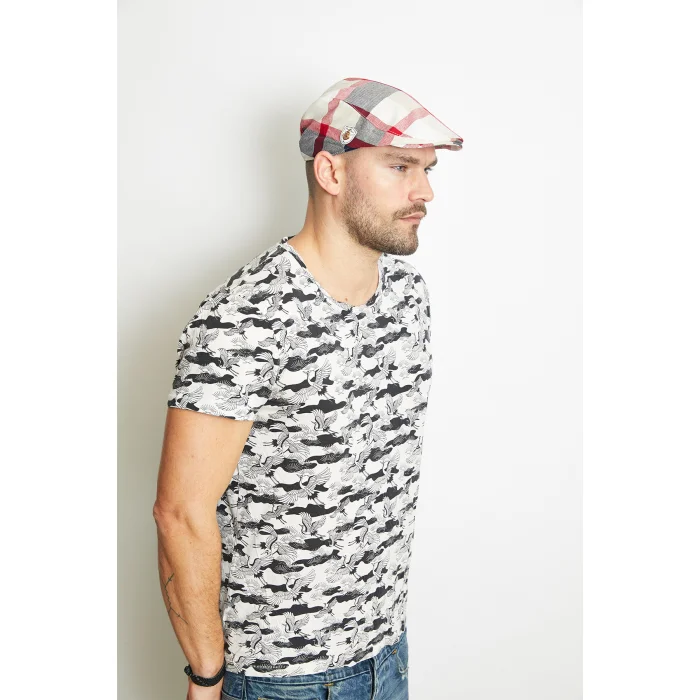 Erkek Yazlık Ekose Kasket 1033