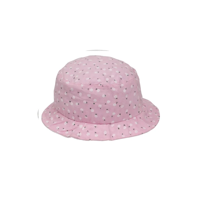 Çiçekli Kız Çocuk Bermuda Şapka 2112