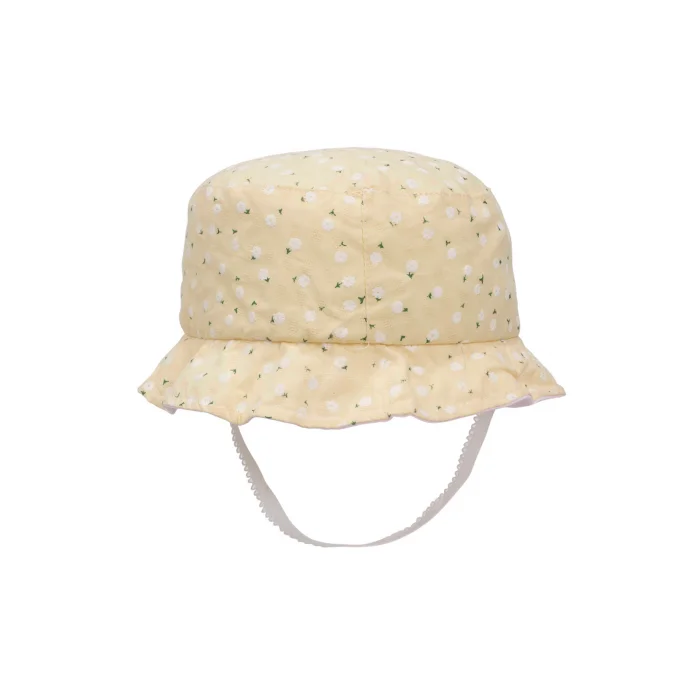 Çiçekli Kız Çocuk Bermuda Şapka 2112