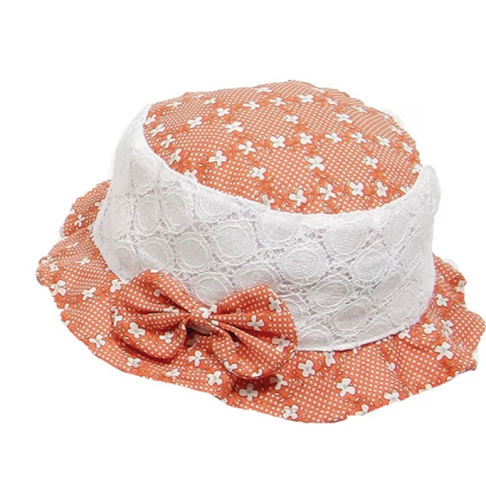 Fiyonklu Kız Çocuk Bermuda Şapka 3943