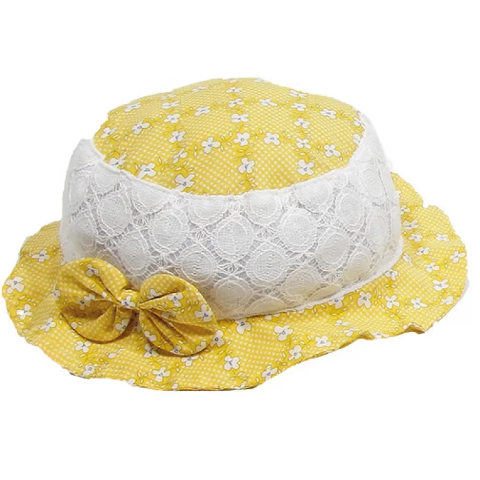 Fiyonklu Kız Çocuk Bermuda Şapka 3943