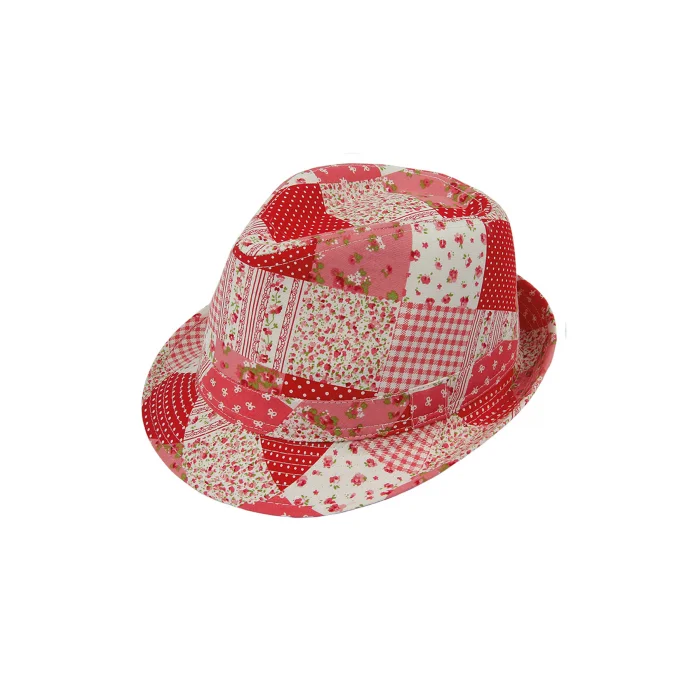 Desenli Kız Çocuk Fötr Şapka