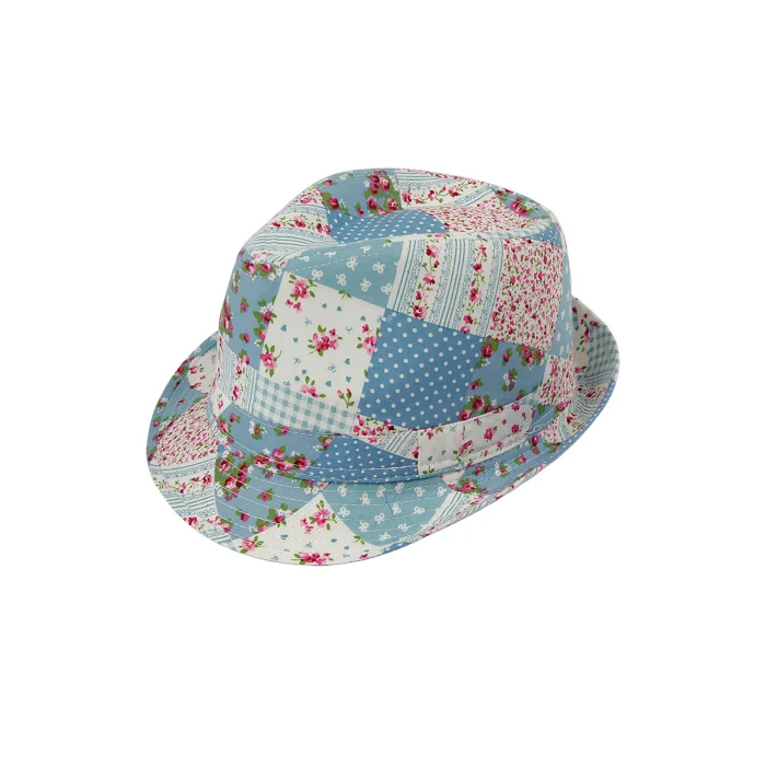 Desenli Kız Çocuk Fötr Şapka