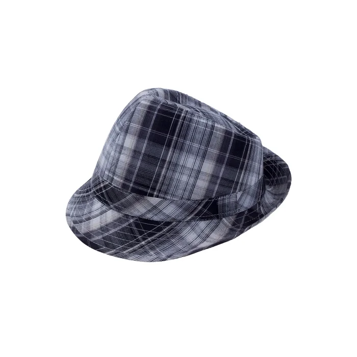 Kare Desenli Erkek Fötr Şapka 8781