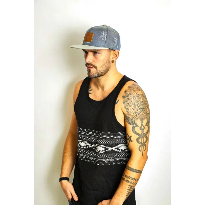 Erkek Desenli Snapback Hiphop Beyaz Kep 5890