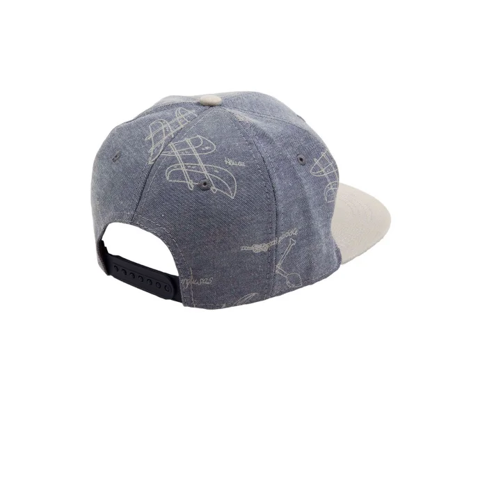 Erkek Desenli Snapback Hiphop Beyaz Kep 5890