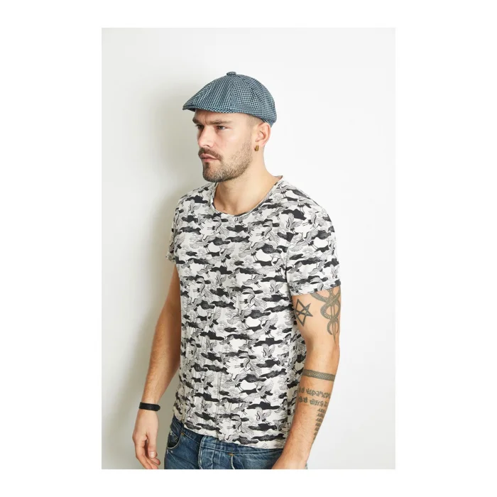 Yazlık Erkek Kareli Kasket 7398