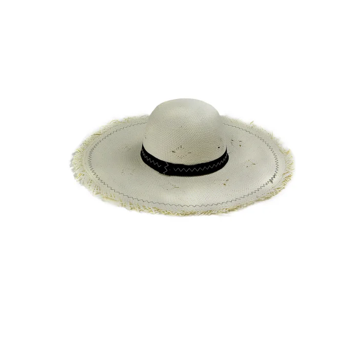 Geniş Kenarlı Hasır Kadın Şapka 6101