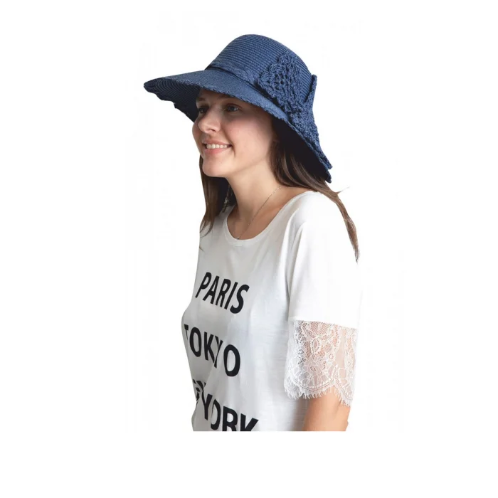 Fırfırlı Kadın Hasır Şapka 1431