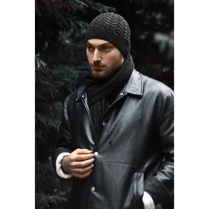 Erkek Atkı ve Bere 2li Takım 7569