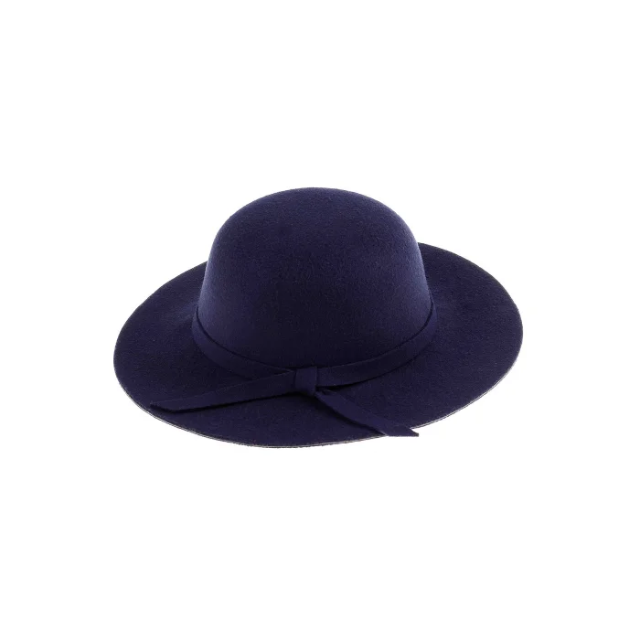 Kız Çocuk Geniş Kenarlı Kaşe Şapka 7168