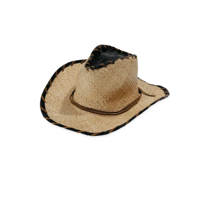 Kovboy Kahverengi Hasır Kadın Şapka