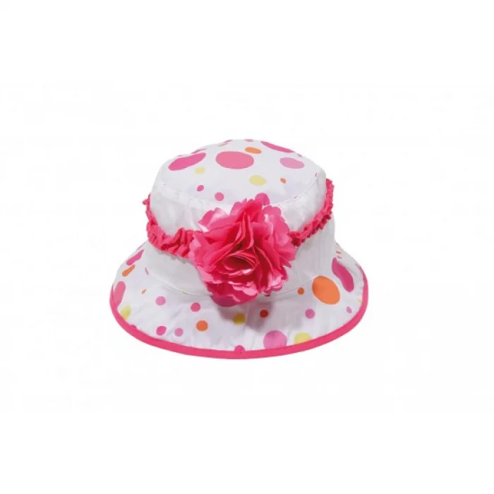 Kız Çocuk Güllü Bermuda Fuşya Şapka 3900