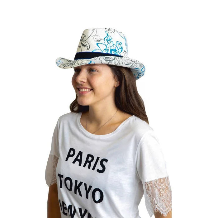 Bayan Desenli Kovboy Fötr