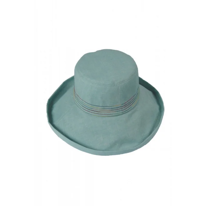 Bayan Renkli Dikişli Şapka