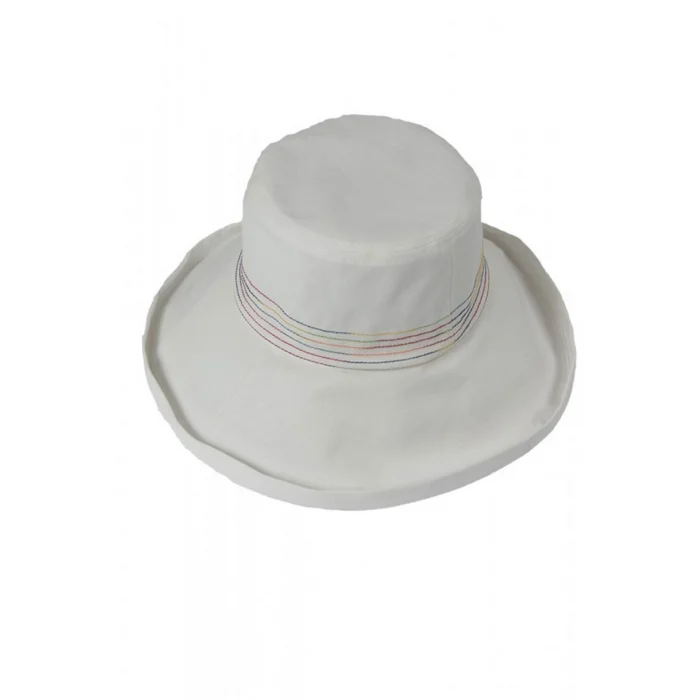 Bayan Renkli Dikişli Şapka