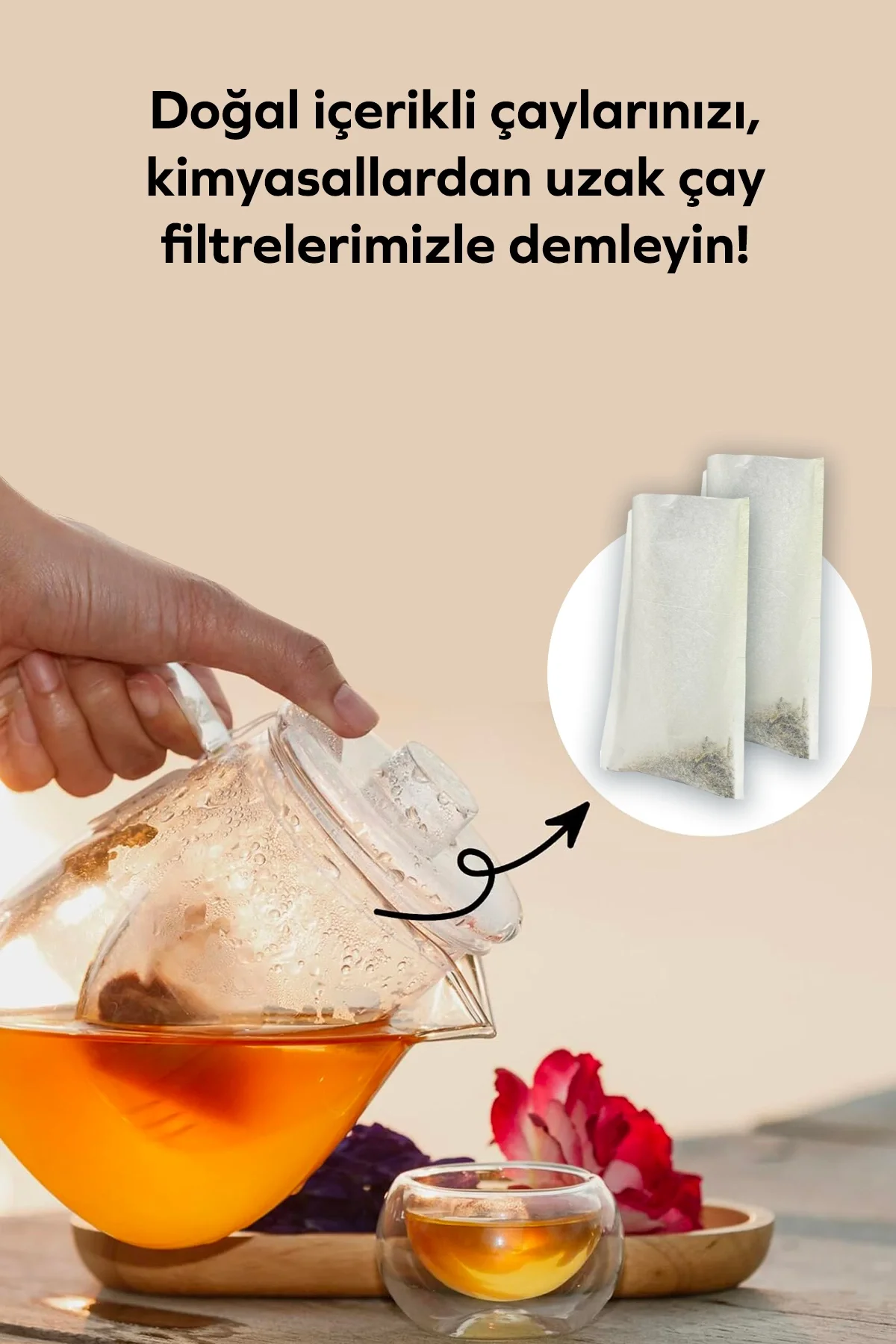 Çay Demleme Poşeti ( Kupa/Fincan için) 8x17cm 250 Adet