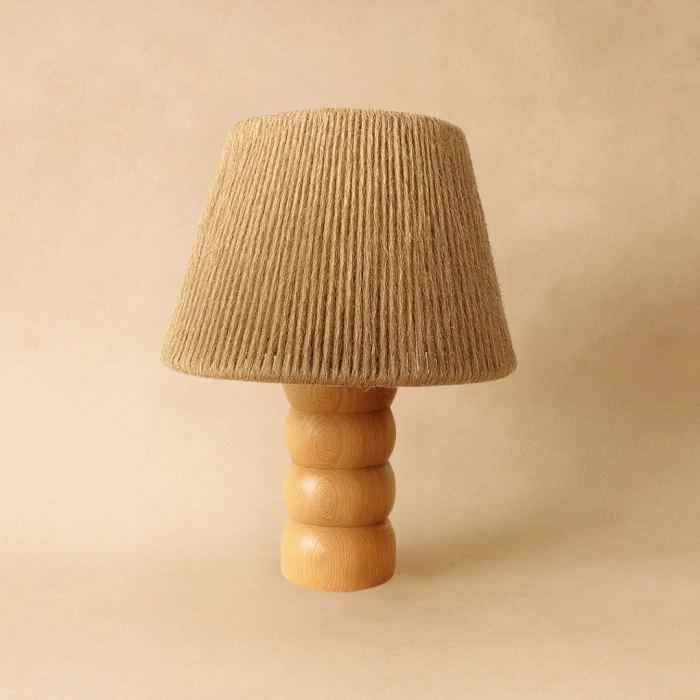 3’lü Jüt Aydınlatma Seti (El Yapımı 2 Abajur + 1 Avize)