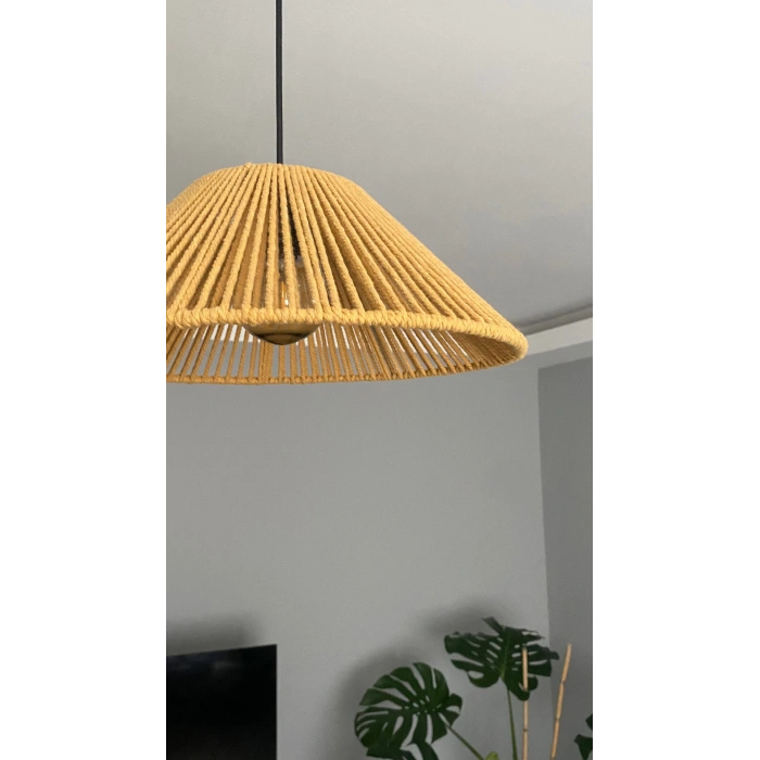 Makrome Avize (HARDAL) - Ev, Çocuk Odası, Balkon, Kış Bahçesi, Kafe, Restoran, Bungalov Aydınlatma / El Yapımı Bohem Makrome Avize