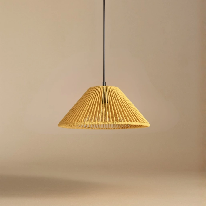 Makrome Avize (HARDAL) - Ev, Çocuk Odası, Balkon, Kış Bahçesi, Kafe, Restoran, Bungalov Aydınlatma / El Yapımı Bohem Makrome Avize