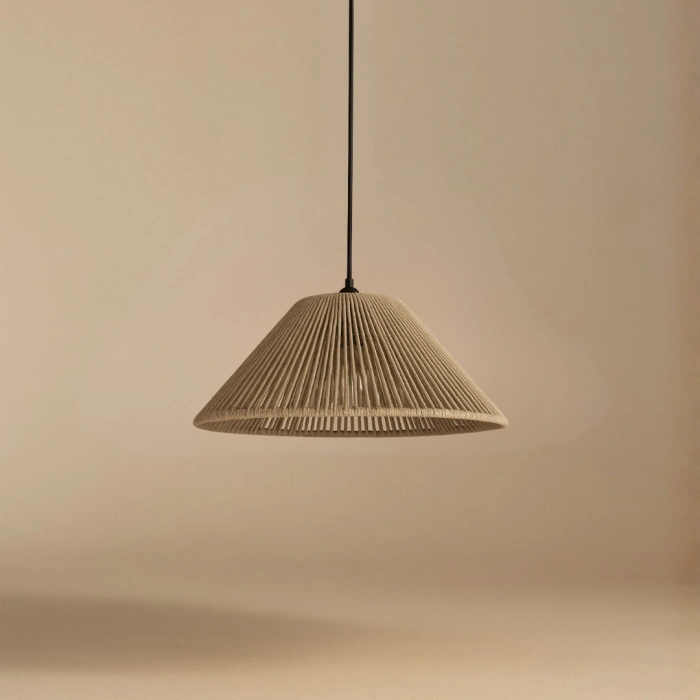 Makrome Avize (KAHVE) - Ev, Çocuk Odası, Balkon, Kış Bahçesi, Kafe, Restoran, Bungalov Aydınlatma / El Yapımı Bohem Makrome Avize