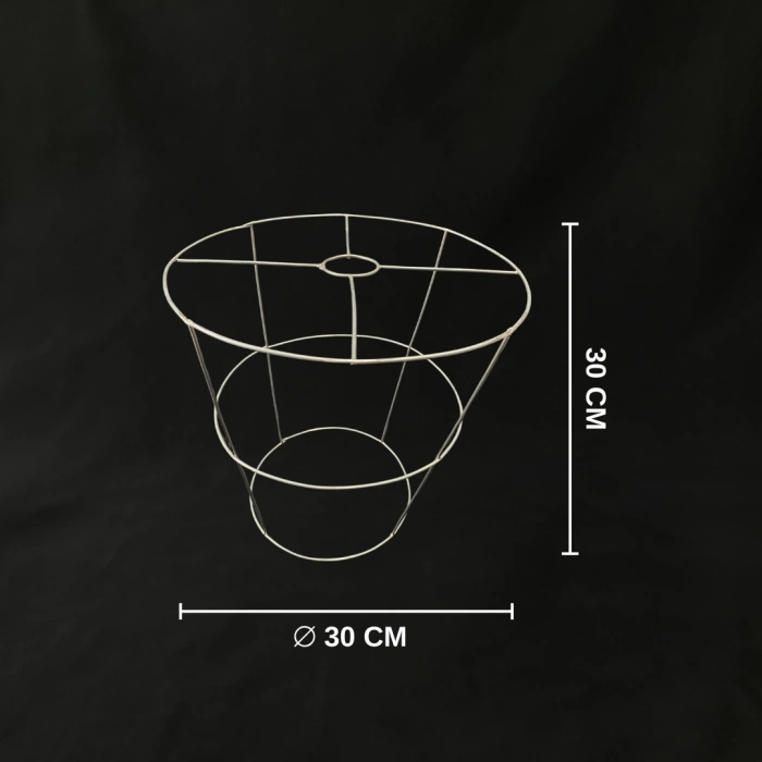 Üç Katlı Avize İskeleti - Demir Avize Tel İskelet
