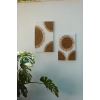 2li El Yapımı Bohem Hasır Güneş Tablo