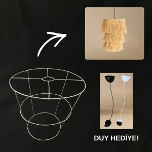 Üç Katlı Avize İskeleti - Demir Avize Tel İskelet