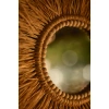 El Yapımı Ahşap Boncuklu Rafya Duvar Aynası
