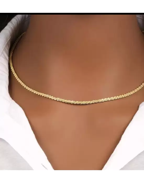 VINTAGE 14 K KAPLAMA KOLYE