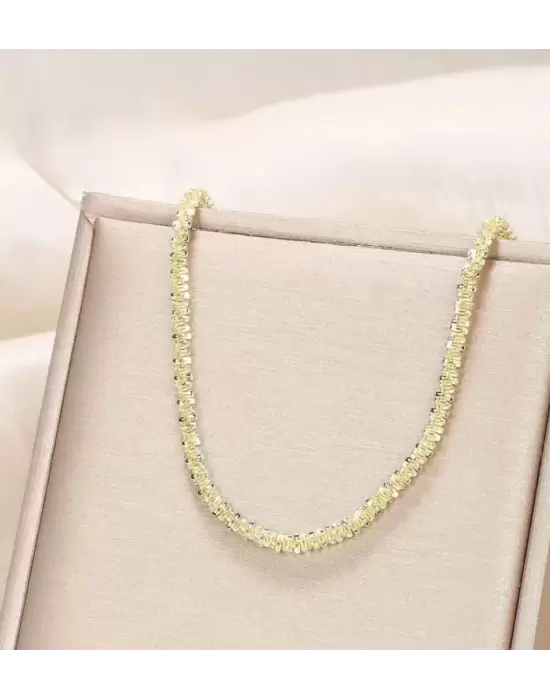 VINTAGE 14 K KAPLAMA KOLYE