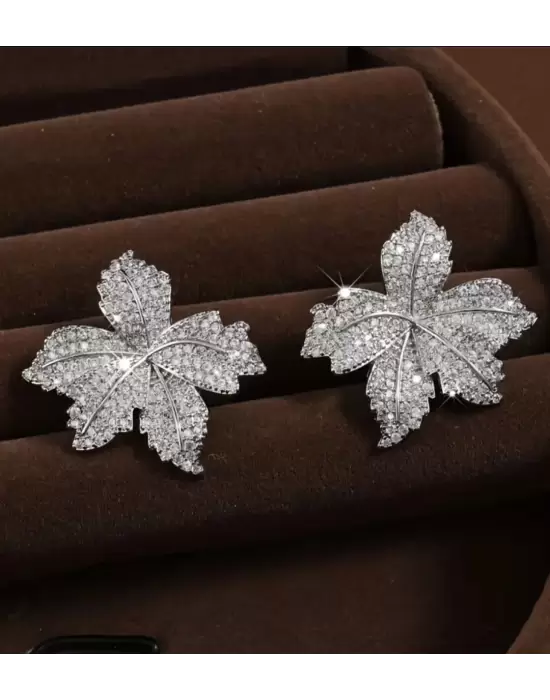 Zircon Çiçek Küpe