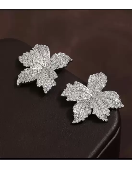Zircon Çiçek Küpe