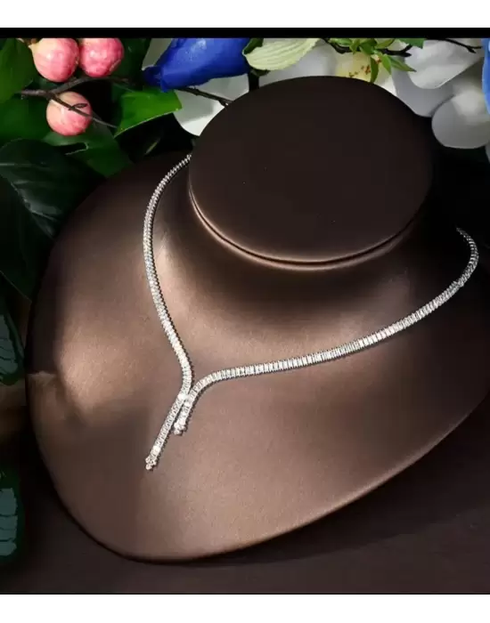 Zircon Set (Kolye Bileklik Küpe Yüzük)(2)