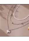 Çift Katmanlı Kolye(3Lü)