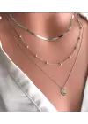 Çift Katmanlı Kolye(3Lü)