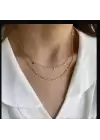Çift Katmanlı Kolye