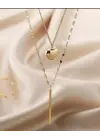Katmanlı Kalp Kolye
