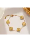 Steel Yonca Bileklik (s)