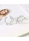 Zircon Julieta İnci İşlemeli Küpe