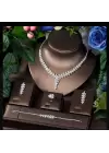 Zircon Set (Kolye Bileklik Küpe Yüzük)
