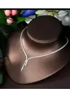Zircon Set (Kolye Bileklik Küpe Yüzük)(2)