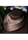 Zircon Set (Kolye Bileklik Küpe Yüzük)