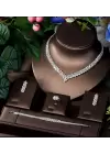 Zircon Set (Kolye Bileklik Küpe Yüzük)(2)