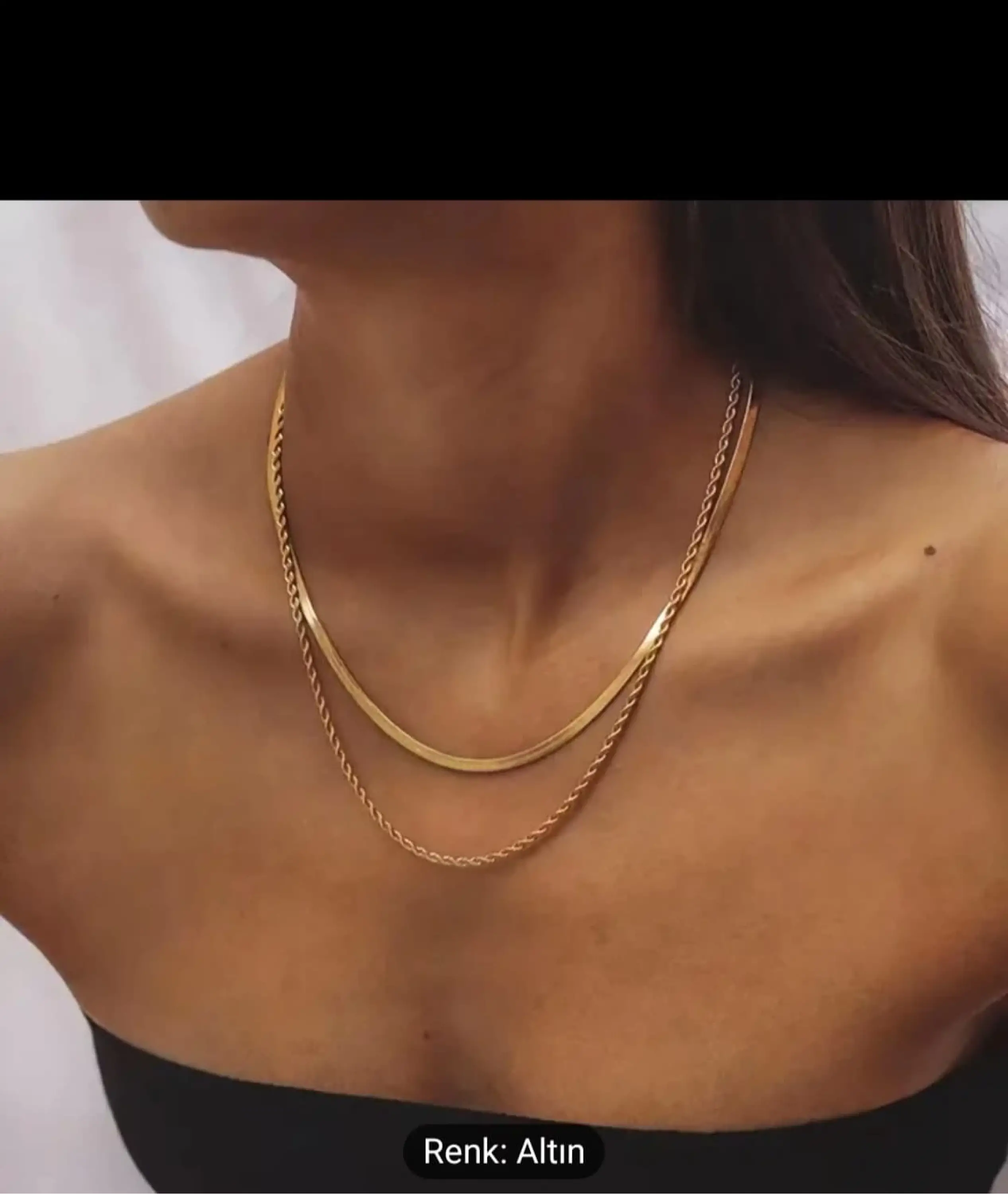 Steel Katmanlı Vintage Kolye