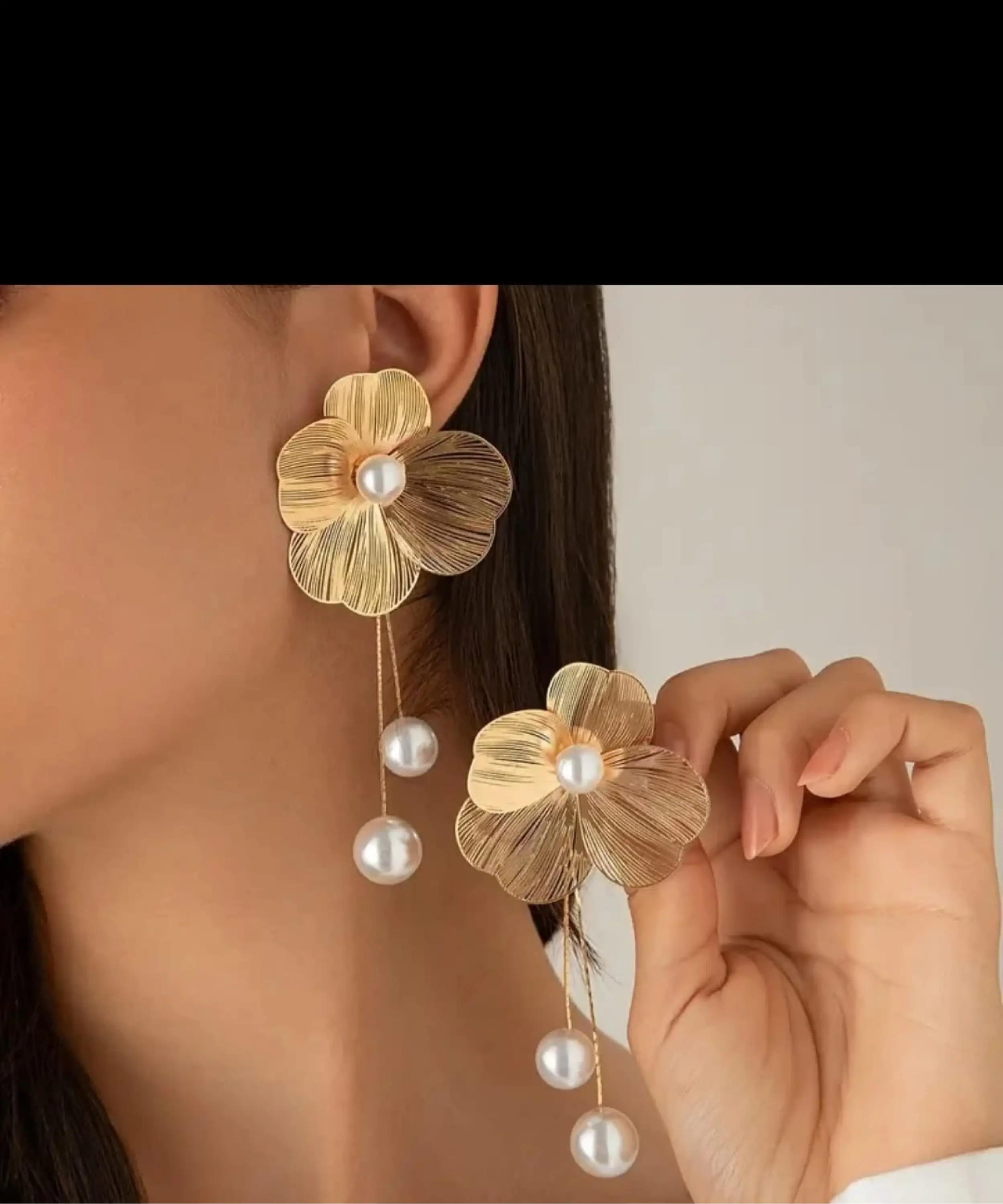 Çiçek Tasarım Küpe (Hafif)