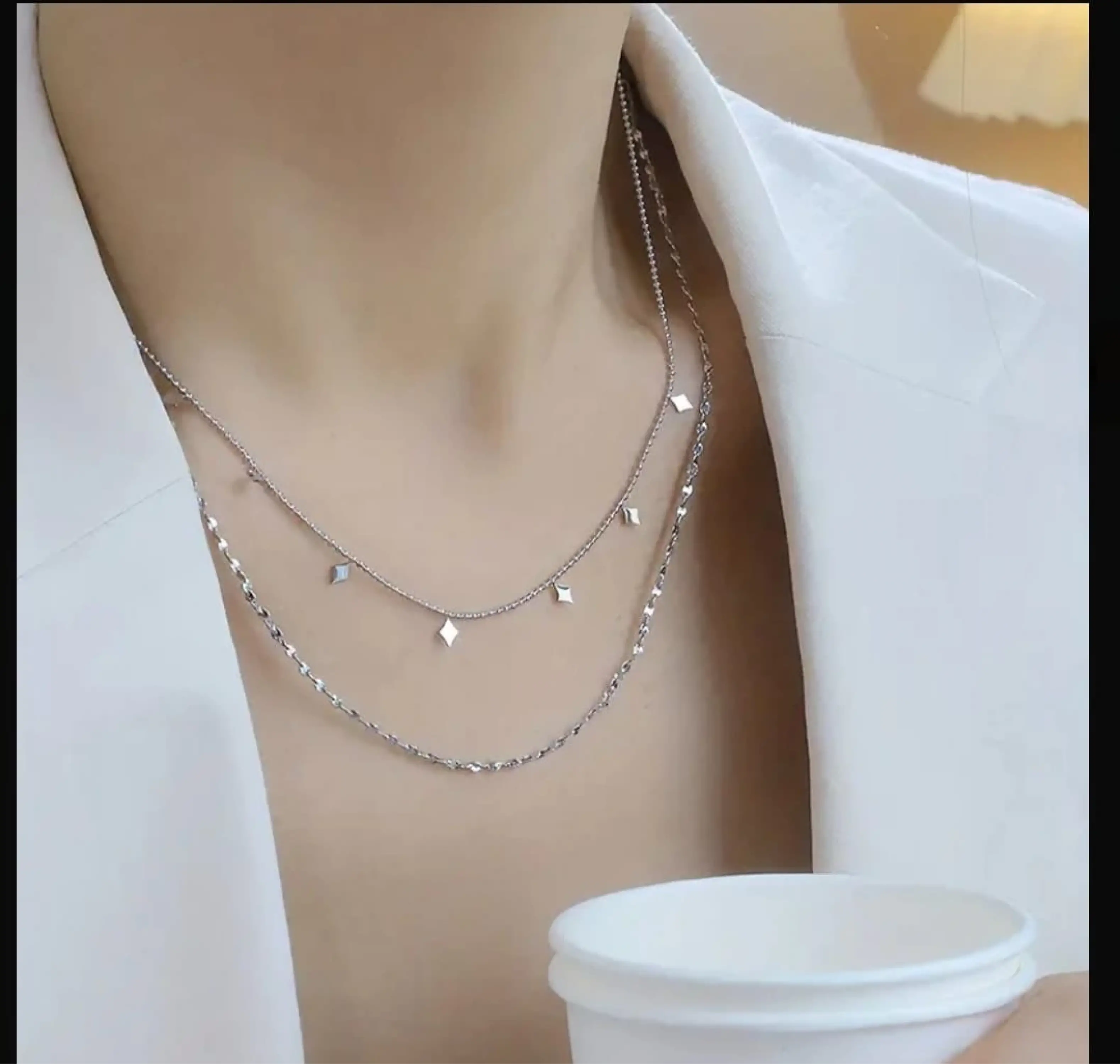 Çift Katmanlı Kolye (G)