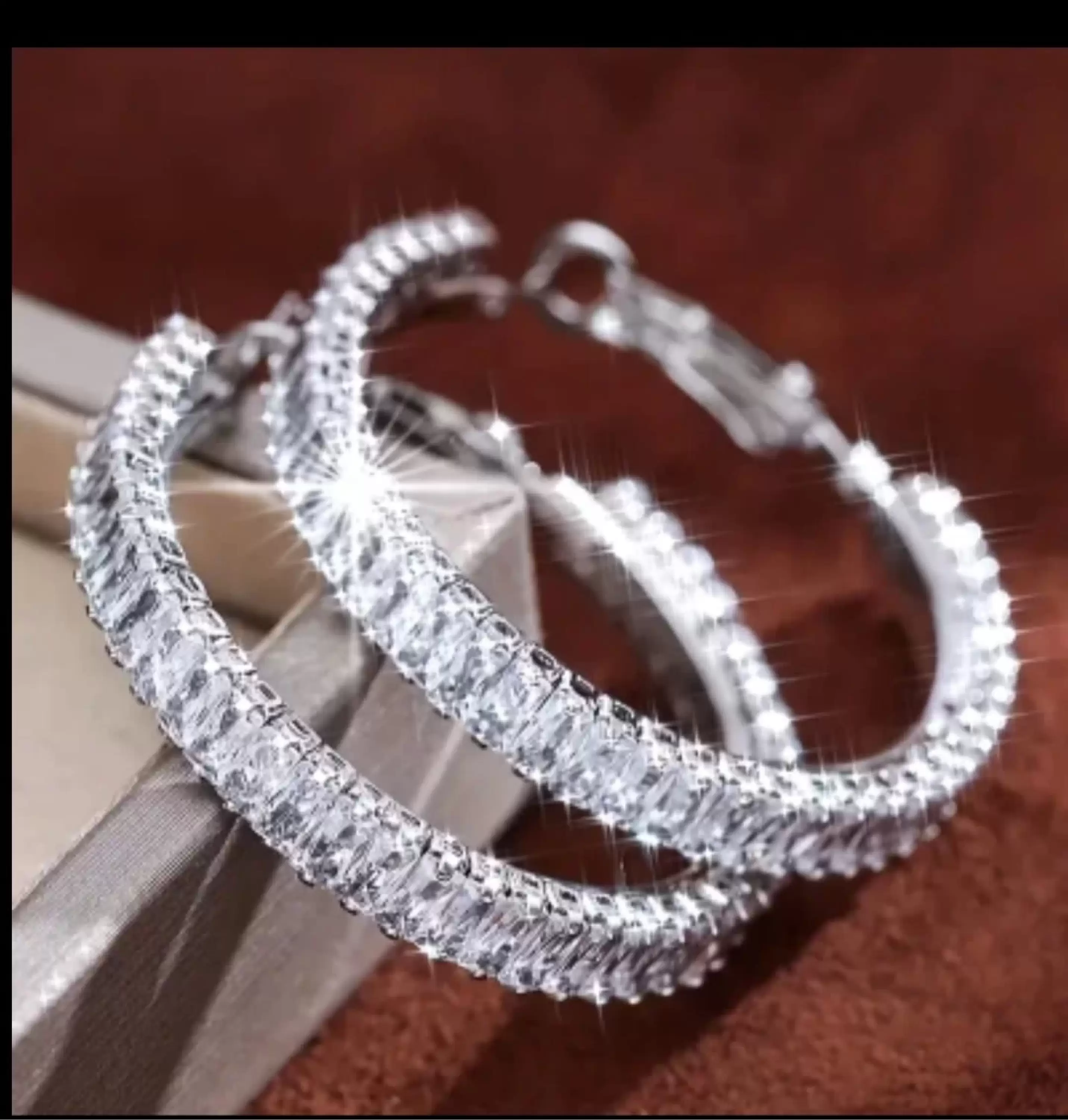 Zircon Baget Halka Küpe